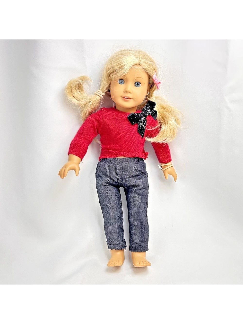 American Girl Doll Truly Me 2014 18" Clothing Blonde Hair Blue Eyes Stain *Read*